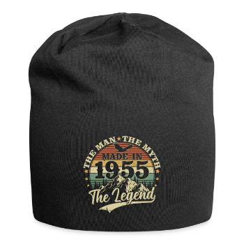 Vintage 1955 né homme mythe légende - Bonnet en jersey - noir - Devant