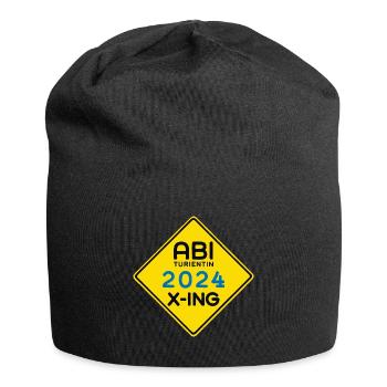 Abi 2024 Abitur Abiturientin Abiparty Feier - Jersey-Beanie - Schwarz - Vorne