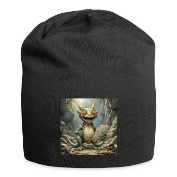 Golarius - Jersey-Beanie - Schwarz - Vorne