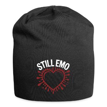 Still emo! Goth Emo Alternative Aesthetic - Jersey Beanie - black - Front