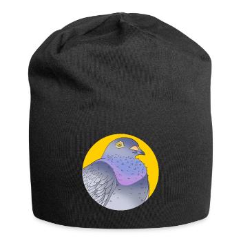 Pigeon Race Pigeon Pigeons - Jersey Beanie - black - Front