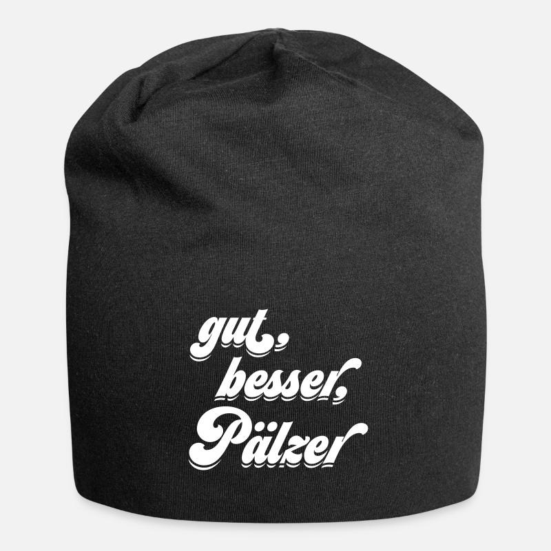 gut, besser, Pälzer - Jersey-Beanie - Schwarz
