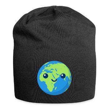 Gift for environmentalists student demo Earth - Jersey Beanie - black - Front