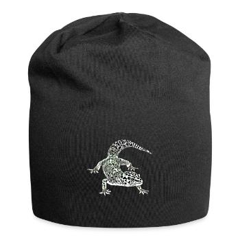 Gecko - Jersey-Beanie - Schwarz - Vorne