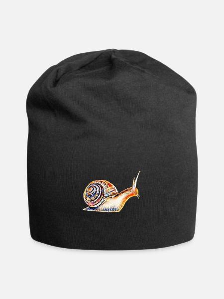 Escargot - Bonnet en jersey - noir