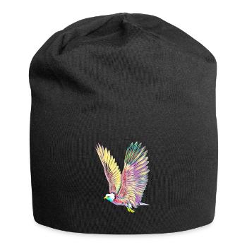 Adler - Jersey-Beanie - Schwarz - Vorne