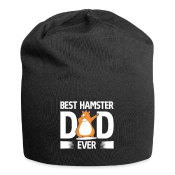 Best Hamster Dad Ever Dabbing Golden Hamster - Jersey Beanie - black - Front