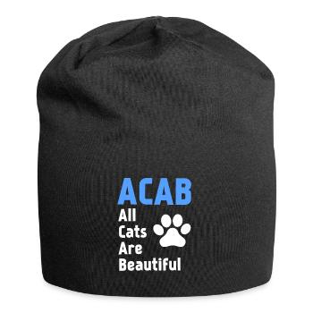 ACAB : Alle Katzen sind schön - Jersey-Beanie - Schwarz - Vorne