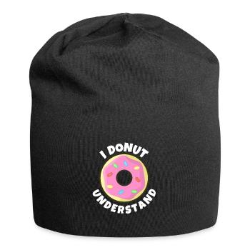 Je ne comprends pas - Citations culinaires amusantes - Bonnet en jersey - noir - Devant