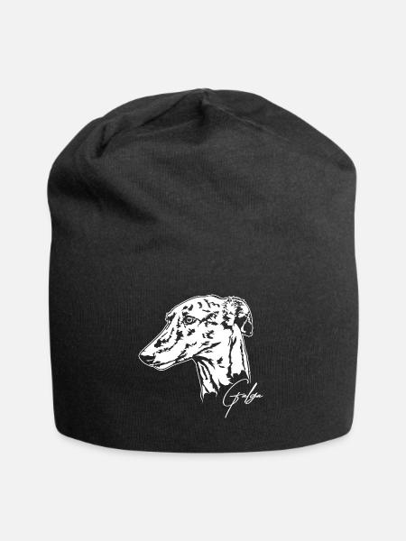 GALGA Portrait Windhunde Windhund Wilsigns - Jersey-Beanie - Schwarz