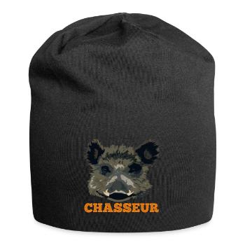 THE HUNTER - Jersey Beanie - black - Front