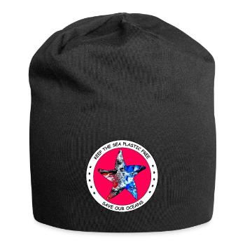 save our oceans - Jersey-Beanie - Schwarz - Vorne