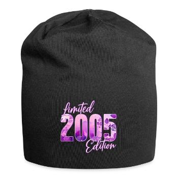 2005 Born birthday woman - Jersey Beanie - black - Front