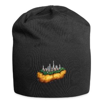 Kartoffelcity Stadt auf Kartoffel - Jersey-Beanie - Schwarz - Vorne