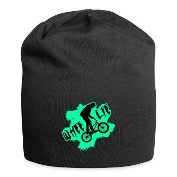Fahrrad BMX MTB WHEELIE - Jersey-Beanie - Schwarz - Vorne