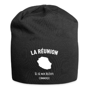 reunion-histoire - Bonnet en jersey - noir - Devant