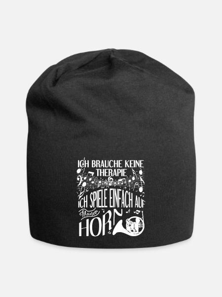Horn png - Jersey-Beanie - Schwarz