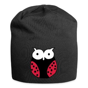 Marienkaefer Gross - Jersey-Beanie - Schwarz - Vorne