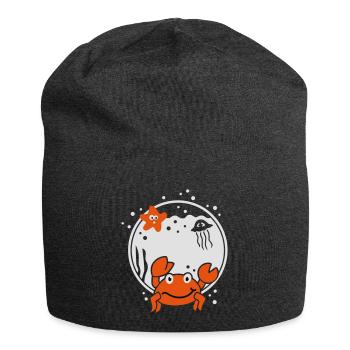 Sternzeichen Krebs zodiac - Jersey-Beanie - Anthrazit - Vorne