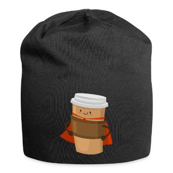 Coffee Superhero Superhero Superpower Coffee - Jersey Beanie - black - Front