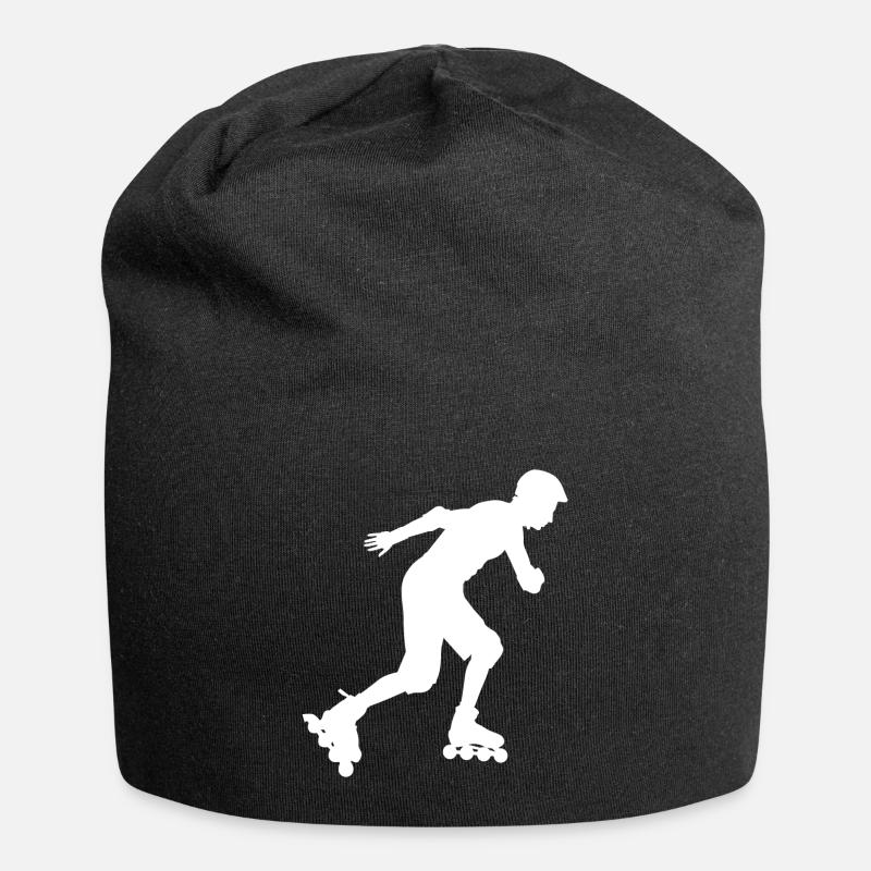Patins rollers rollers patins - Bonnet en jersey - noir