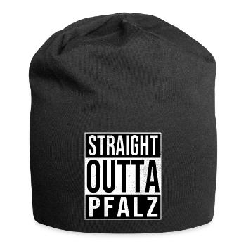 Straight Outta Pfalz Palz Weinfest Shirt - Jersey-Beanie - Schwarz - Vorne