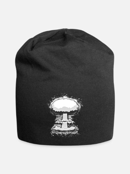 Explosion nuklear hell glühend - Jersey-Beanie - Schwarz