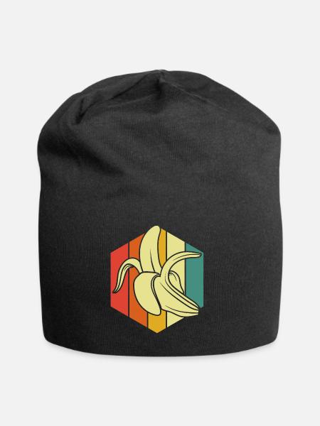 Banane - Jersey-Beanie - Schwarz