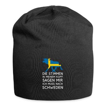 Je dois aller en Suède - les voix dans la tête - Bonnet en jersey - noir - Devant