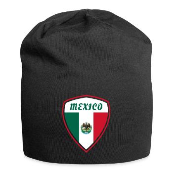Mexique Armoiries drapeau Amérique centrale cadeau - Bonnet en jersey - noir - Devant