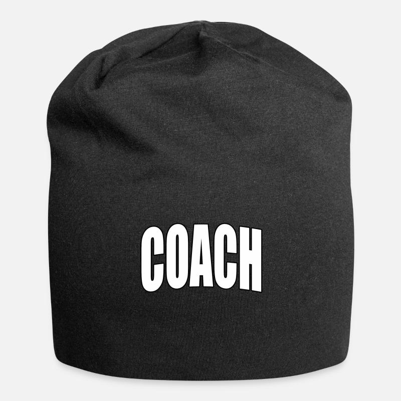 Coach, Trainer, Mannschaft Sport Design, Geschenk - Jersey-Beanie - Schwarz