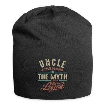 Der Mann Der Mythos Onkel - Jersey-Beanie - Schwarz - Vorne