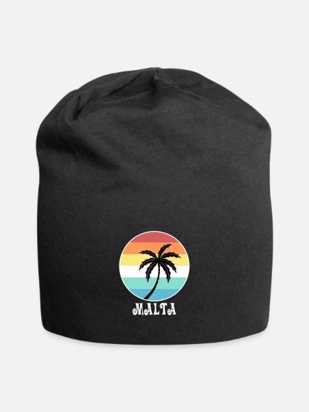 Malta - Jersey-Beanie - Schwarz
