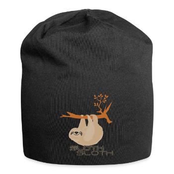 Sloth Faultier - Jersey Beanie - black - Front