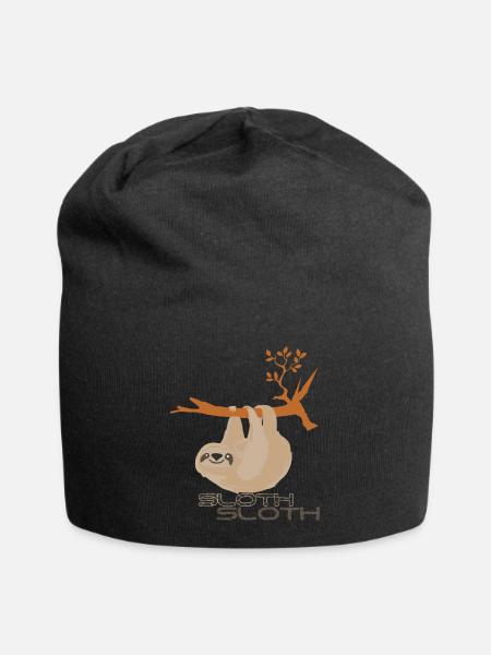 Sloth Faultier - Jersey-Beanie - Schwarz