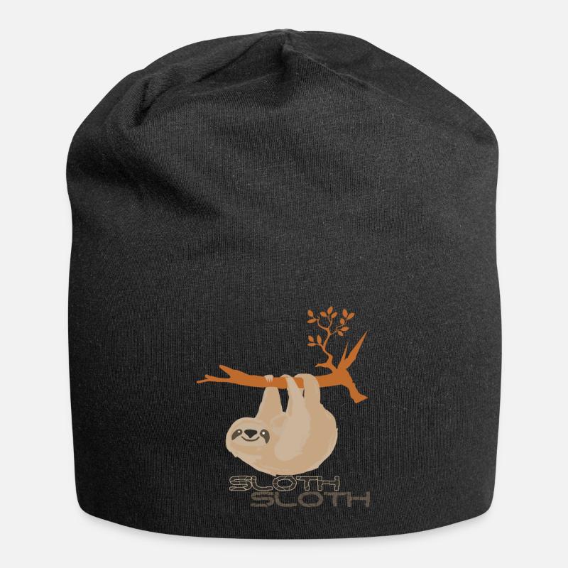 Sloth Faultier - Jersey-Beanie - Schwarz