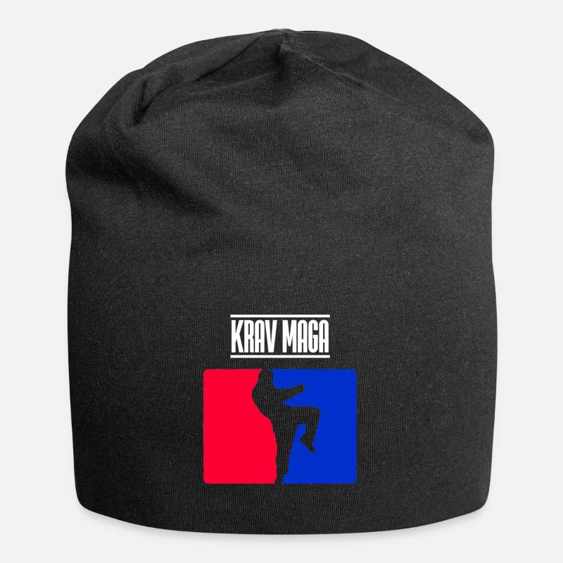 Krav Maga - Jersey-Beanie - Schwarz