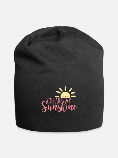 You are my sunshine - Jersey Beanie - black