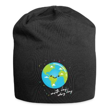 Earth Day Shirt Kids Women Men Happy Earth Day - Jersey-Beanie - Schwarz - Vorne