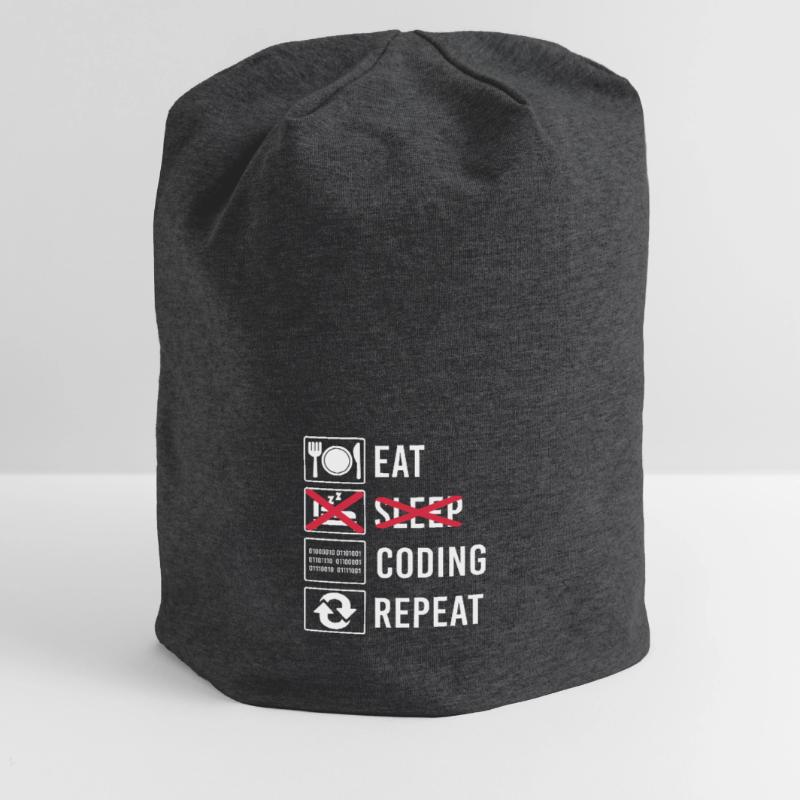 Coding Code Programmieren Geschenk Lustig Spruch Jersey-Beanie