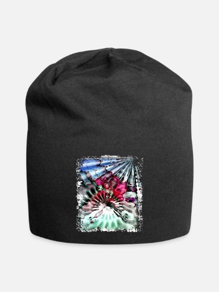 Psychedelic Power - Jersey-Beanie - Schwarz