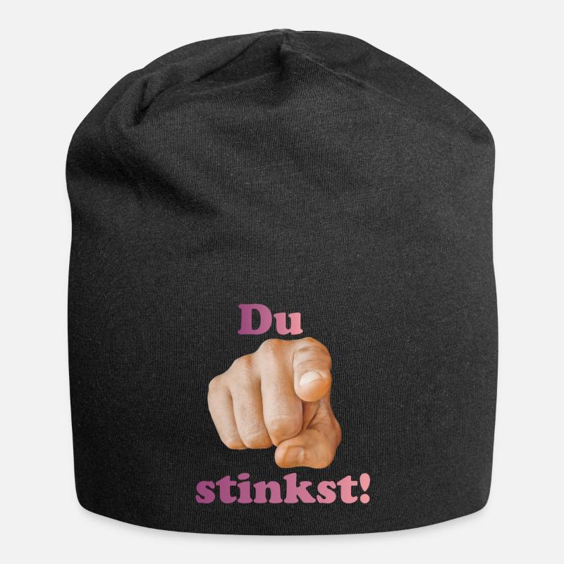 Du stinkst - Jersey-Beanie - Schwarz