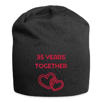 35 - Birthday Wedding - Marriage - Love - Bonnet en jersey - noir - Devant