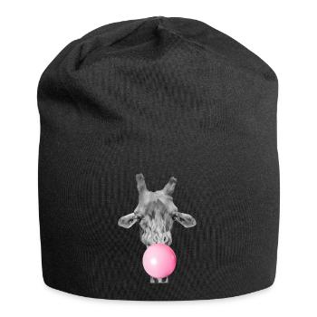 Giraffe und kaugummi - Jersey-Beanie - Schwarz - Vorne