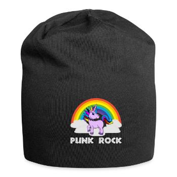 Punk Rock Unicorn - Jersey Beanie - black - Front
