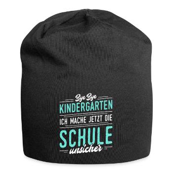 ...Ich mache jetzt die Schule unsicher - Jersey-Beanie - Schwarz - Vorne