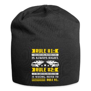 Driving Instructor Rules - Jersey-Beanie - Schwarz - Vorne