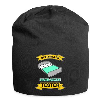 Matratzen Tester - Jersey-Beanie - Schwarz - Vorne