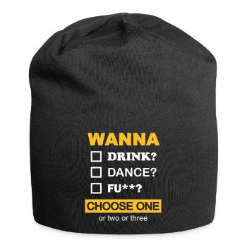 Party shirt - Jersey-Beanie - Schwarz - Vorne