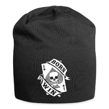 GEBOREN UM ZU GEWINNEN - Jersey-Beanie - Schwarz - Vorne